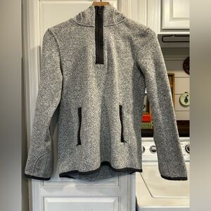 Lululemon Its Fleecing Cold Pullover Sweater Heather Light Gray